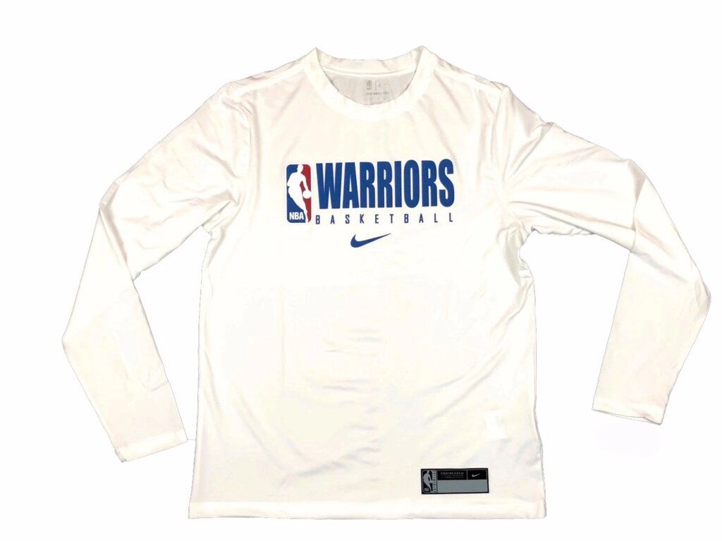 Men's Golden State Warriors Nike White Practice Legend Performance Long Sleeve T-Shirt від компанії Basket Family - фото 1