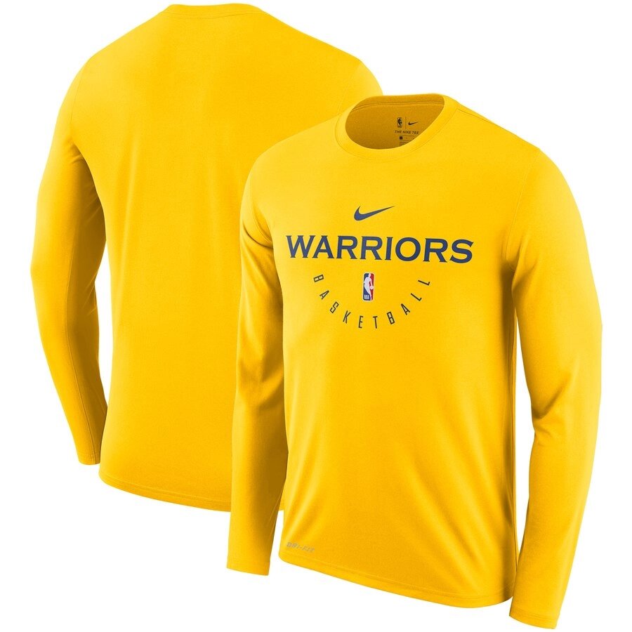 Men's Golden State Warriors Nike Yellow Practice Legend Performance Long Sleeve T-Shirt від компанії Basket Family - фото 1