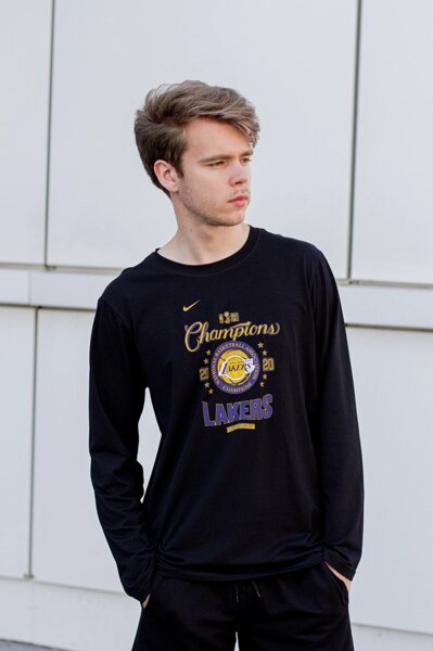 Lakers practice long sleeve best sale