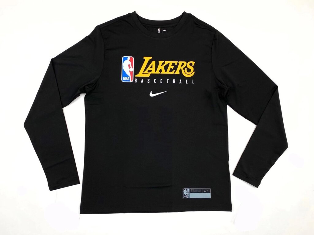 Men's Los Angeles Lakers Nike Black Practice Legend Performance Long Sleeve T-Shirt від компанії Basket Family - фото 1