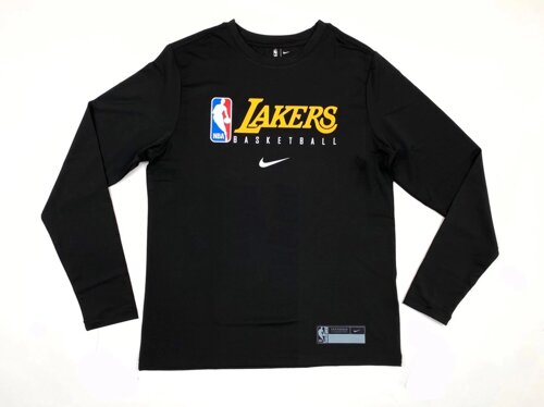 Men s Los Angeles Lakers Nike Black Practice Legend Performance Long Sleeve T Shirt 1187660568 Basket Family