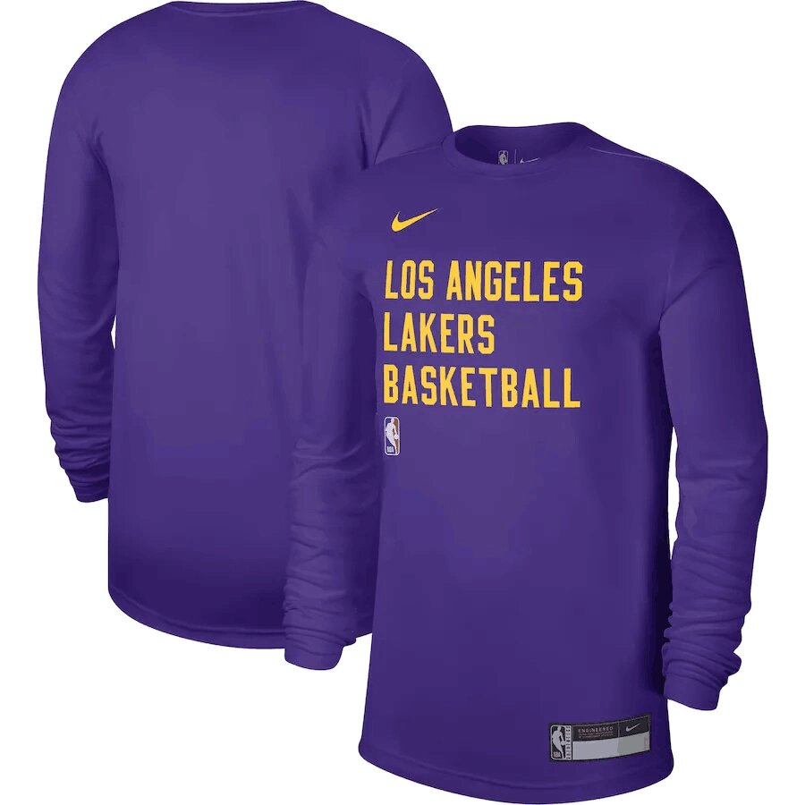 Men's Los Angeles Lakers Nike Practice Legend Performance Long Sleeve T-Shirt від компанії Basket Family - фото 1