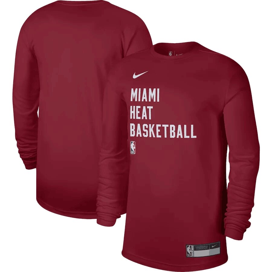 Men's Miami Heat Nike Practice Legend Performance Long Sleeve T-Shirt від компанії Basket Family - фото 1
