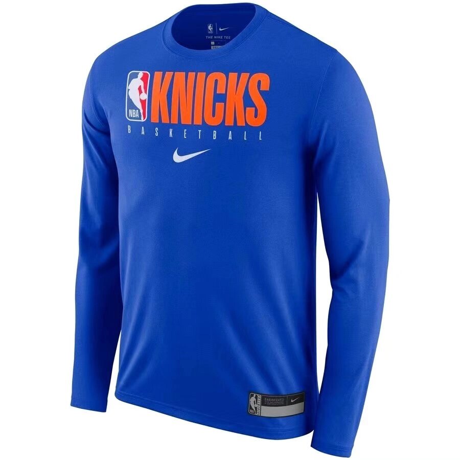Men's New York Knicks Nike Blue Practice Legend Performance Long Sleeve T-Shirt від компанії Basket Family - фото 1