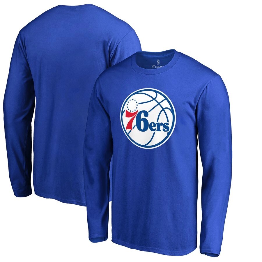 Men's Philadelphia 76ers Nike Blue Practice Legend Performance Long Sleeve T-Shirt від компанії Basket Family - фото 1