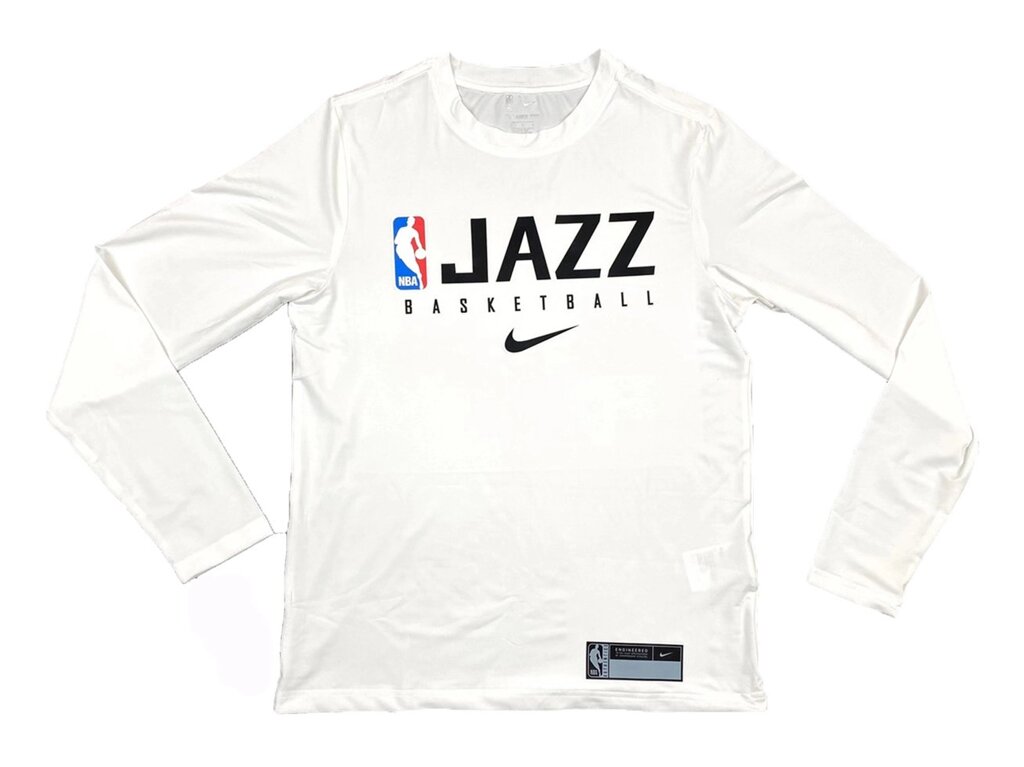 Men's Utah Jazz Nike White Practice Legend Performance Long Sleeve T-Shirt від компанії Basket Family - фото 1