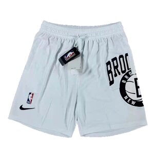 Молодіжні флісові шорти NBA Brooklyn Nets Nike Courtside White