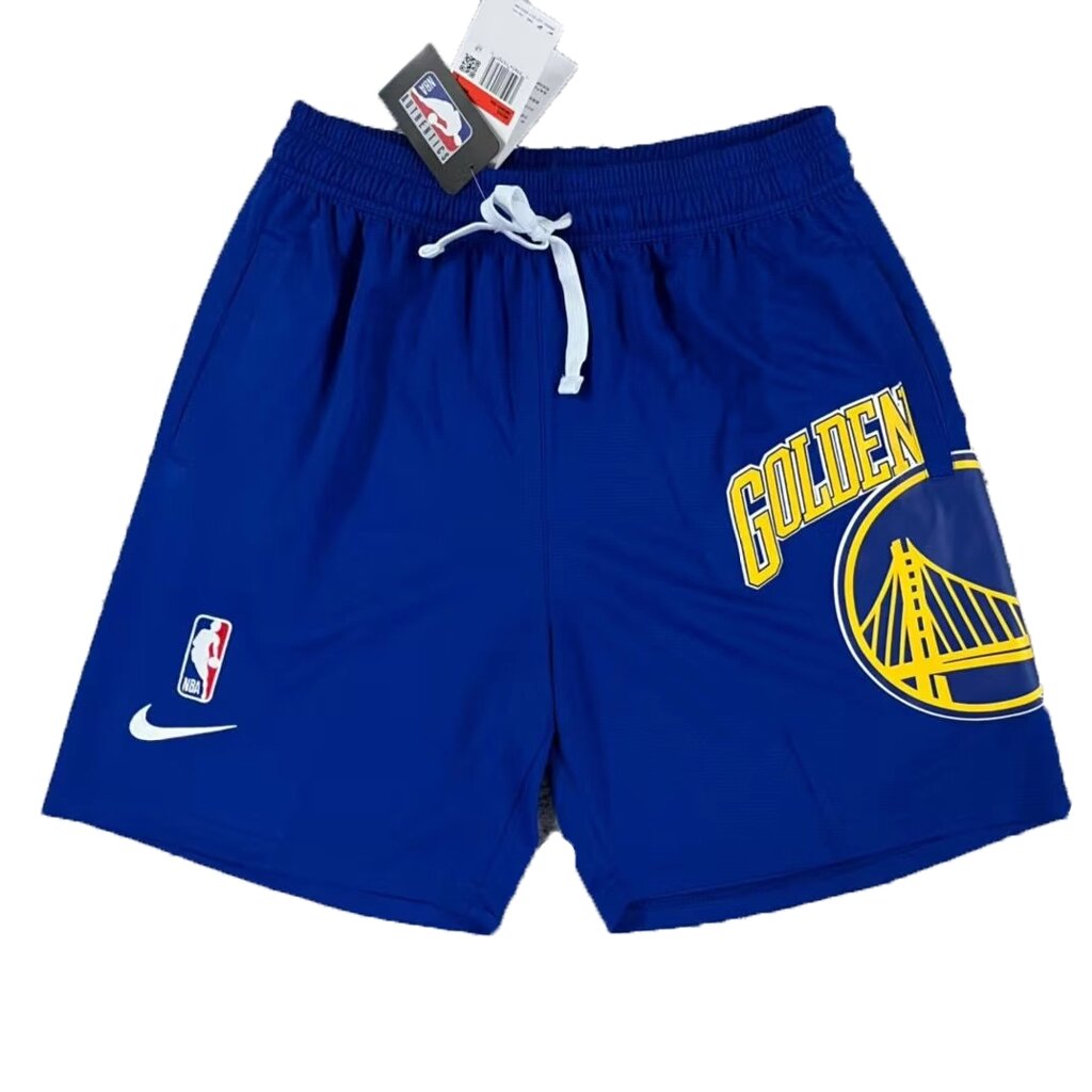 Молодіжні флісові шорти NBA Golden State Warriors Nike Courtside Blue. від компанії Basket Family - фото 1