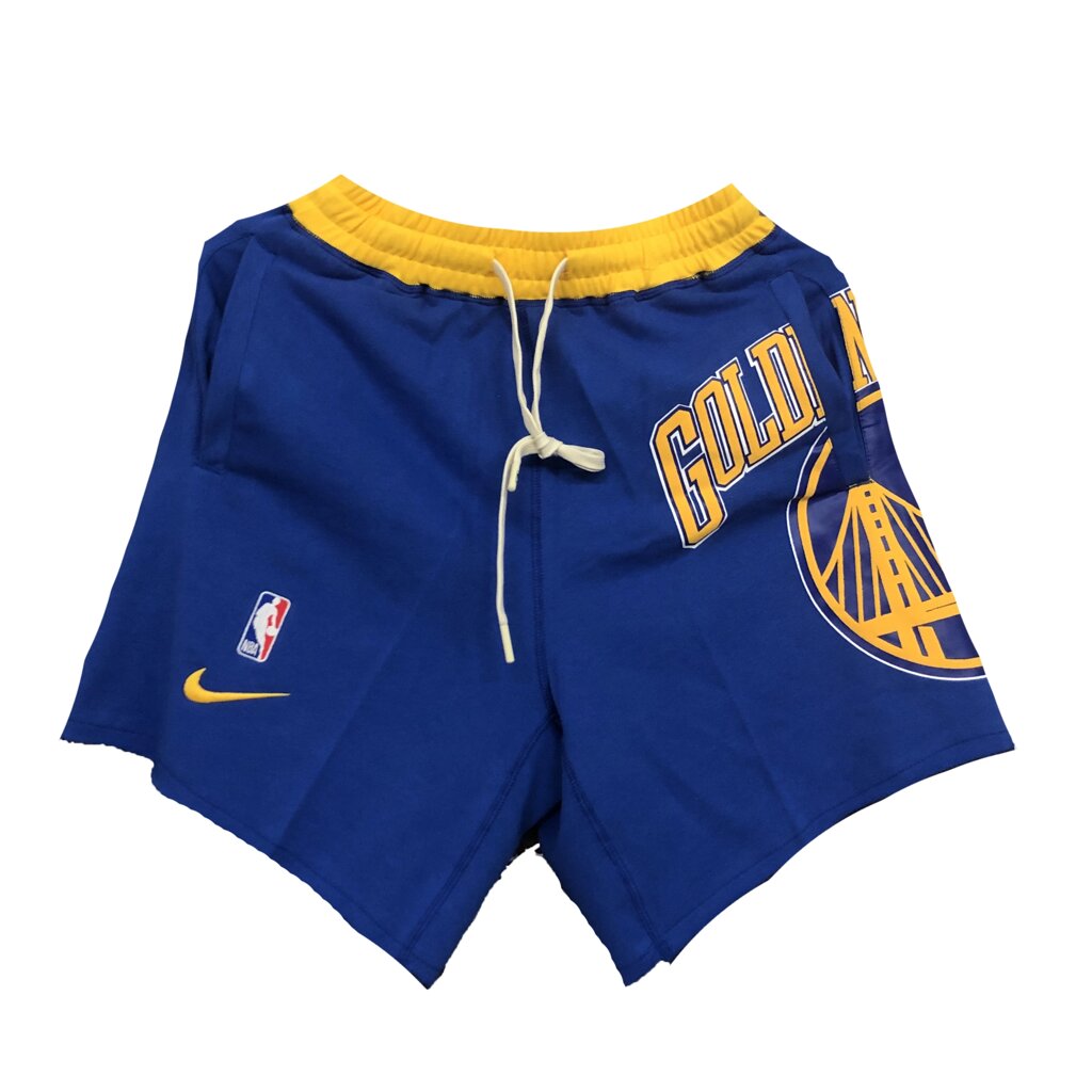 Молодіжні флісові шорти NBA Golden State Warriors Nike Courtside Blue від компанії Basket Family - фото 1