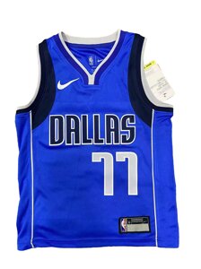 Дитячі баскетбольні джерсі Nike NBA клуб Dallas Mavericks №77 Luka Dončić Тайланд Blue