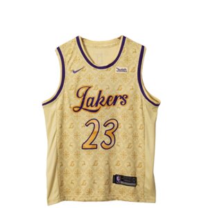 Баскетбольна джерсі Nike NBA 2021 Los Angeles Lakers №23 LeBron James бежевий