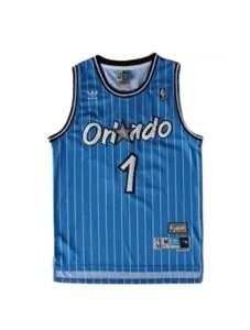 Баскетбольна форма NBA Orlando Magic Tracy McGrady № 1 блакитна в смужку