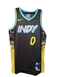 Баскетбольна джерсі 2023-24 Nike NBA Indiana Pacers №0 Tyrese Haliburton Black Print.