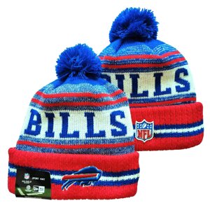 В'язані зимові шапки з логотипами NFL Buffalo Bills