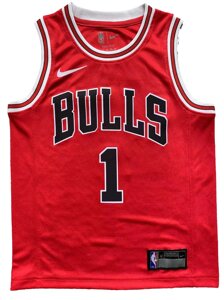Дитячі баскетбольні джерсі Nike NBA клуб Chicago Bulls №1 Derrick Rose Тайланд Red