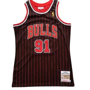 Баскетбольна джерсі New Collection Hardwood Classics Chicago Bulls NBA Dennis Rodman №91 red and black