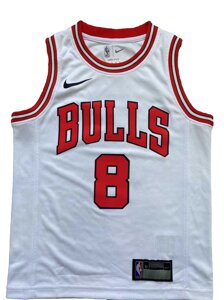 Дитячі баскетбольні джерсі Nike NBA клуб Chicago Bulls №8 Zachary LaVine Тайланд White