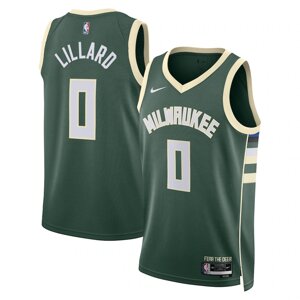 Баскетбольна форма Nike NBA Milwaukee Bucks №0 Damian Lillard Green