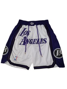 Шорти Los Angeles Lakers Just Don білі