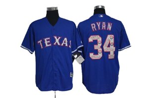 Бейсбольна джерсі MLB Texas Rangers номера гравців 7,12,34,29 blue