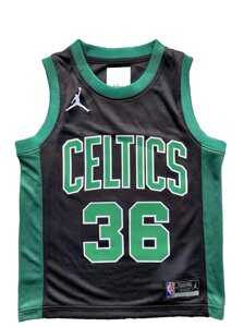 Дитячі баскетбольні джерсі Jordan NBA клуб Boston Celtics №36 Marcus Smart Тайланд Black