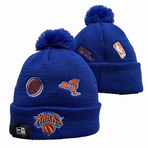 В'язані зимові шапки з логотипами NBA New York Knicks