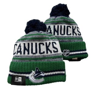 В'язані зимові шапки з логотипами NHL Vancouver Canucks