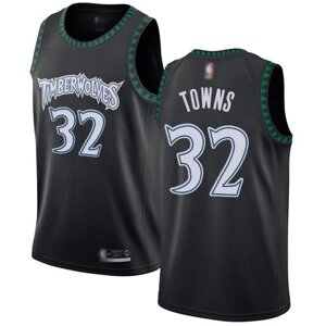 Баскетбольна джерсі Nike NBA Minnesota Timberwolves №32 Karl Towns чорна