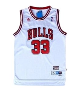 Баскетбольна джерсі NBA Chicago Bulls №33 Scottie Pippen біла