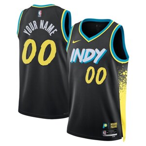 Баскетбольна джерсі Nike NBA Indiana Pacers №00 You Name black print