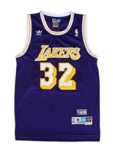 Баскетбольна майка NBA Los Angeles Lakers № 32 Earvin "Magic" Johnson Purple ретро