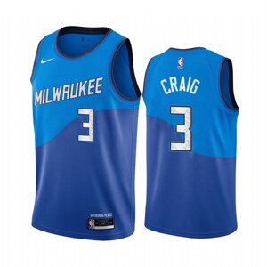 Баскетбольна джерсі Nike Bucks №3 Торрі Крейг синя print