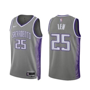 Баскетбольна джерсі Nike NBA Sacramento Kings №25 Alex Len Grey Print
