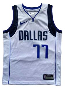 Дитячі баскетбольні джерсі Nike NBA клуб Dallas Mavericks №77 Luka Dončić Тайланд White