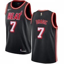 Баскетбольна джерсі Nike NBA Miami Heat №7 Goran Dragic heat Чорна