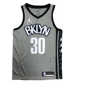 Баскетбольна джерсі 2022 Jordan NBA Brooklyn Nets №30 Seth Curry Grey Print