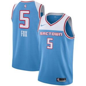 Баскетбольна джерсі Nike NBA Sacramento Kings №5 De "Aaron Fox блакитна