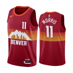 Баскетбольна джерсі 2021 Nike NBA Denver Nuggets №11 Монте Морріс City Edition червона print