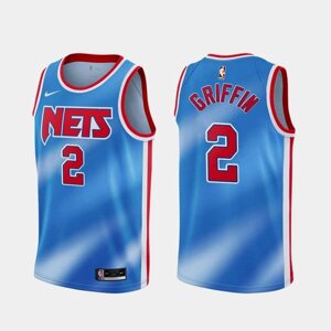 Баскетбольна форма 2021 Nike NBA Brooklyn Nets №2 Blake Griffin синя print