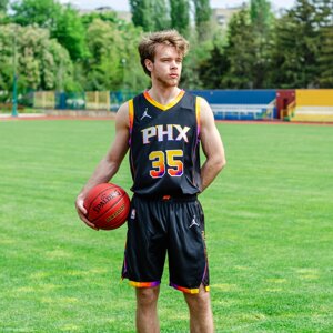 Баскетбольна форма 2023 Jordan NBA Phoenix Suns №35 Kevin Durant Black Print в Одеській області от компании Basket Family