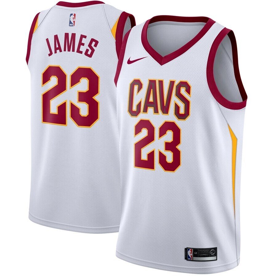 Баскетбольна форма Nike NBA Cleveland Cavaliers №23 Lebron James біла - розпродаж