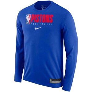 Men's Detroit Piston Nike Blue Practice Legend Performance Long Sleeve T-Shirt в Одеській області от компании Basket Family