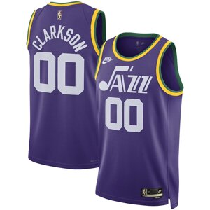 Баскетбольна джерсі 2023-24 Nike NBA Utah Jazz №00 Jordan Clarkson Purple Print