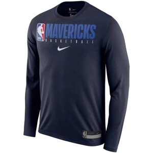 Men's Dallas Mavericks Nike Blue Practice Legend Performance Long Sleeve T-Shirt