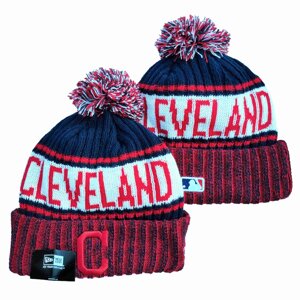 В'язані зимові шапки з логотипами MLB Cleveland Guardians
