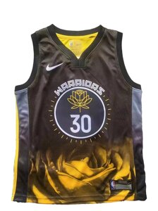 Дитячі баскетбольні джерсі Nike NBA клуб Golden State Warriors Тайланд №30 Steph Curry Тайланд Black