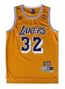 Баскетбольна майка NBA Los Angeles Lakers № 32 Earvin "Magic" Johnson Yellow ретро