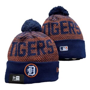 В'язані зимові шапки з логотипами MLB Detroit Tigers