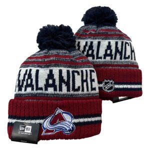 В'язані зимові шапки з логотипами NHL Colorado Avalanche