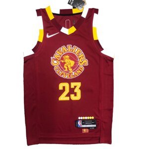 Баскетбольна джерси Nike NBA Cleveland Cavaliers №23 LeBron James Brown Print